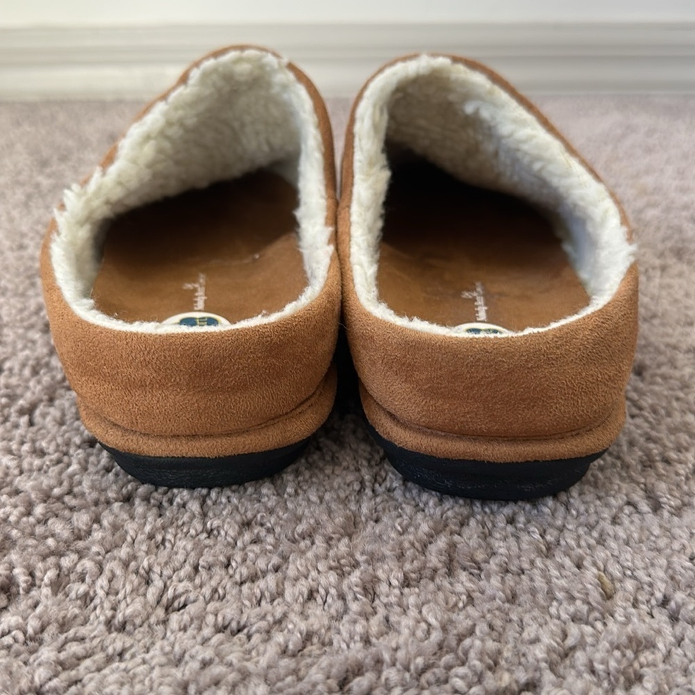Dr.Comfort Men's Easy Therapeutic Slippers Camel Size 8 Wide - Picture 13 of 15
